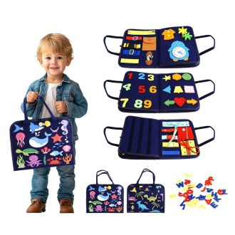 2Kids Toys - Szenzoros busy könyv: Vízi / Dínóvilág - JátékManufaktúra