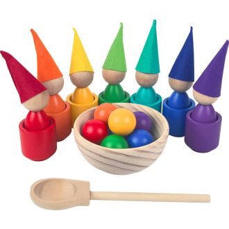 2Kids Toys - Szivárvány babák labdákkal, 7 szín - JátékManufaktúra