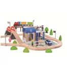 2KidsToys-Vonatpálya, Város és falu, 200 darabos - JátékManufaktúra