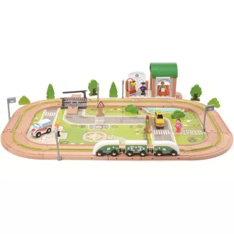 2Kids Toys - Vonatpálya: Falu, 110 db - JátékManufaktúra