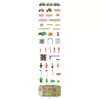2Kids Toys - Vonatpálya: Falu, 110 db - JátékManufaktúra