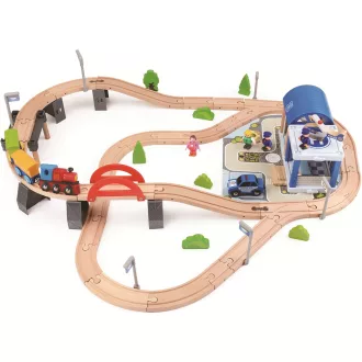 2Kids Toys - Vonatpálya: Város, 90 db - JátékManufaktúra