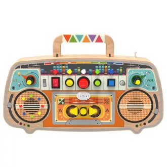 2KidsToys-Fa fejlesztő tábla, FM rádió - JátékManufaktúra