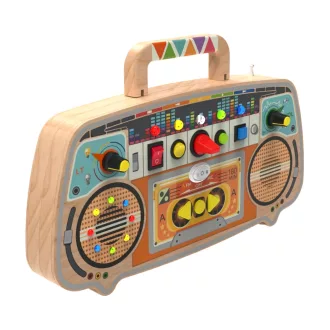 2KidsToys-Fa fejlesztő tábla, FM rádió - JátékManufaktúra
