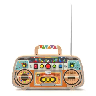 2KidsToys-Fa fejlesztő tábla, FM rádió - JátékManufaktúra