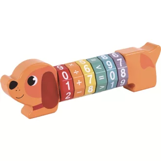 2KidsToys-Hengeralakú számológép, Kiskutya - JátékManufaktúra