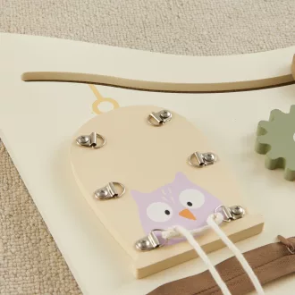 2KidsToys-Fejlesztő aktivitástábla, Bagoly - JátékManufaktúra