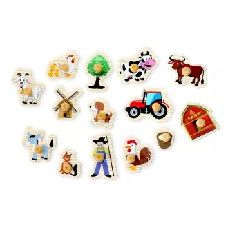 2Kids Toys - Fa puzzle: Farm (14 darabos) - JátékManufaktúra