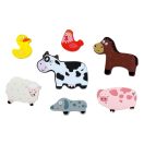2Kids Toys - Összekapcsolható fa puzzle: Vidám farm - JátékManufaktúra