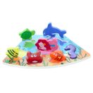 2Kids Toys - Összekapcsolható fa puzzle: Víz alatti világ - JátékManufaktúra
