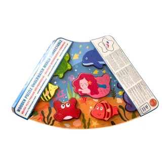 2Kids Toys - Összekapcsolható fa puzzle: Víz alatti világ - JátékManufaktúra