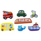 2Kids Toys - Összekapcsolható fa puzzle: Közlekedési eszközök - JátékManufaktúra