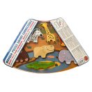 2Kids Toys - Összekapcsolható fa puzzle: Szafari - JátékManufaktúra