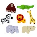 2Kids Toys - Összekapcsolható fa puzzle: Szafari - JátékManufaktúra