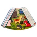 2Kids Toys - Összekapcsolható fa puzzle: Erdei állatok - JátékManufaktúra