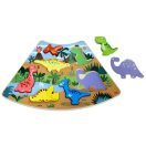 2Kids Toys - Összekapcsolható fa puzzle: Dinoszauruszok - JátékManufaktúra