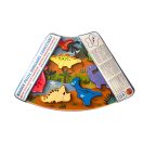 2Kids Toys - Összekapcsolható fa puzzle: Dinoszauruszok - JátékManufaktúra