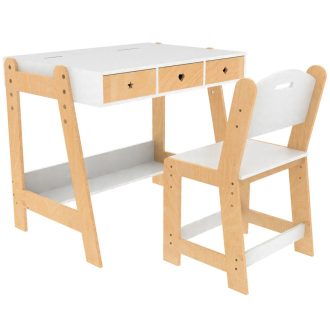 2Kids Toys - Állítható magasságú gyerekasztal székkel - JátékManufaktúra