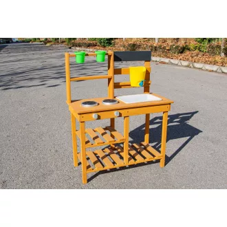 2Kids Toys - Fa kerti játékkonyha mosogatóval - JátékManufaktúra