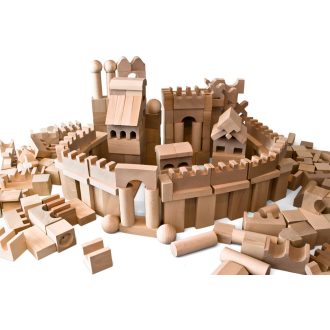 2Kids Toys - Natúr építőkockák XL 220 db - JátékManufaktúra