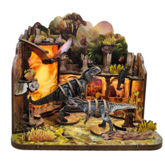 2Kids Toys - Miniatűr házikó Dinoszaurusz kastély - JátékManufaktúra