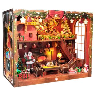 2Kids Toys - Miniatűr házikó Boldog karácsonyt - JátékManufaktúra