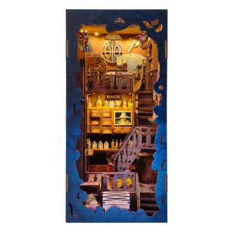 2Kids Toys - 3D kirakó könyvtámasz miniatűr házikó Mágikus könyvtár - JátékManufaktúra