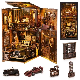 2Kids Toys - 3D kirakó könyvtámasz miniatűr házikó Vintage autók - JátékManufaktúra