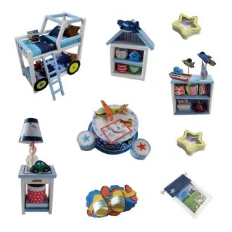 2Kids Toys - Babaház miniatúra Charles szobája - JátékManufaktúra