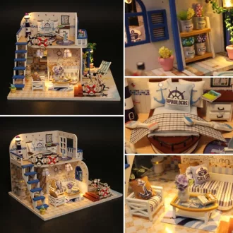 2Kids Toys - Babaház miniatúra A kék tengerpartnál - JátékManufaktúra