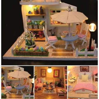 2Kids Toys - Babaház miniatúra Rózsaszín ház - JátékManufaktúra