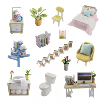 2Kids Toys - Babaház miniatúra Nyugodt pillanatok háza - JátékManufaktúra