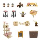 2Kids Toys - Babaház miniatúra Macskakávézó kerttel - JátékManufaktúra