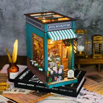 2KidsToys-3D könyvtámasz kirakó, A lélek könyvesboltja - JátékManufaktúra