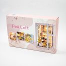 2KidsToys-3D könyvtámasz kirakó, Rózsaszín lakás - JátékManufaktúra
