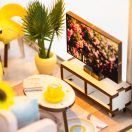 2KidsToys-3D könyvtámasz kirakó, Rózsaszín lakás - JátékManufaktúra