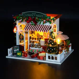 2Kids Toys - Babaház miniatúra Karácsonyi cukrászda - JátékManufaktúra