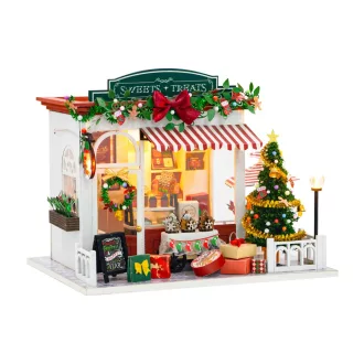 2Kids Toys - Babaház miniatúra Karácsonyi cukrászda - JátékManufaktúra