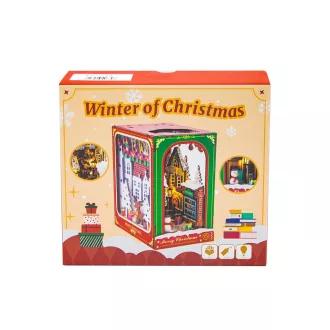 2KidsToys-3D könyvtámasz kirakó, Fehér karácsony - JátékManufaktúra