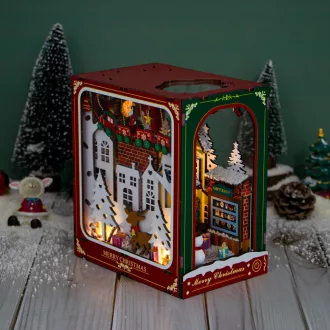 2KidsToys-3D könyvtámasz kirakó, Fehér karácsony - JátékManufaktúra