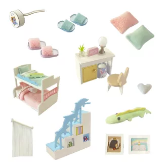 2Kids Toys - Babaház miniatúra Édes álmok hálószoba - JátékManufaktúra