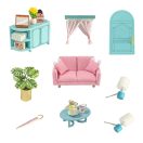 2Kids Toys - Babaház miniatúra Napfényes nappali - JátékManufaktúra