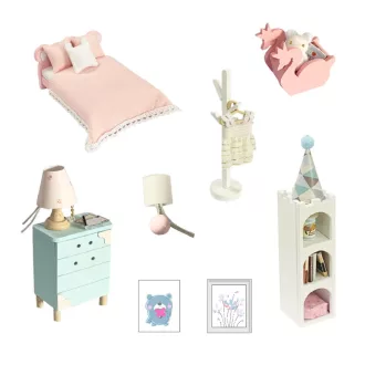 2Kids Toys - Babaház miniatúra Álomszoba - JátékManufaktúra