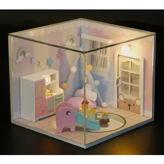2Kids Toys - Babaház miniatúra Szivárványház - JátékManufaktúra