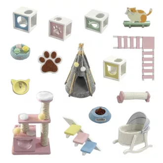 2Kids Toys - Babaház miniatúra Cicaház Miau - JátékManufaktúra