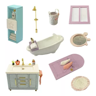 2Kids Toys - Babaház miniatúra Hangulatos fürdőszoba - JátékManufaktúra