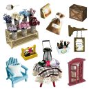 2Kids Toys - Babaház miniatúra Virágos pihenőszoba - JátékManufaktúra