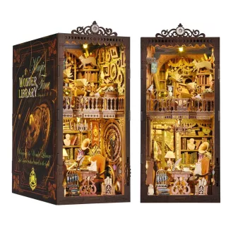 2Kids Toys - 3D kirakó könyvtámasz miniatűr házikó Misztikus könyvtár - JátékManufaktúra