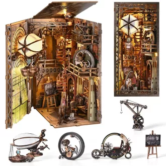 2Kids Toys - 3D kirakó könyvtámasz miniatűr házikó Nagybácsi raktára - JátékManufaktúra