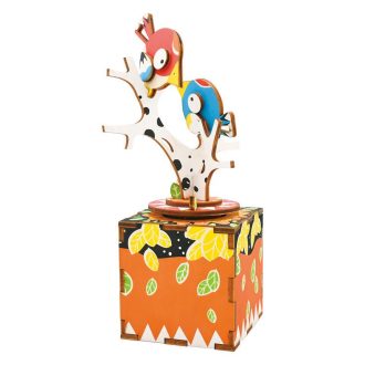 RoboTime - 3D zenedoboz puzzle: Éneklő madárkák - JátékManufaktúra